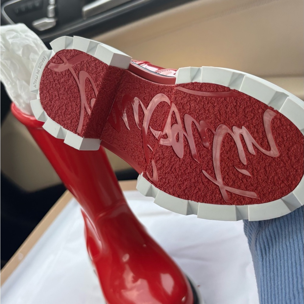 KIDS CHRISTIAN LOUBOUTIN TOY PLUIE FLAT